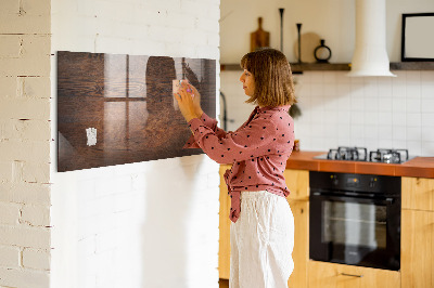 Decoratief glazen wandbord beschrijfbaar en magnetisch Een knusse ruimte om je herinneringen tentoon te stellen.