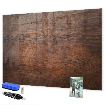 Decoratief glazen wandbord beschrijfbaar en magnetisch Een knusse ruimte om je herinneringen tentoon te stellen.