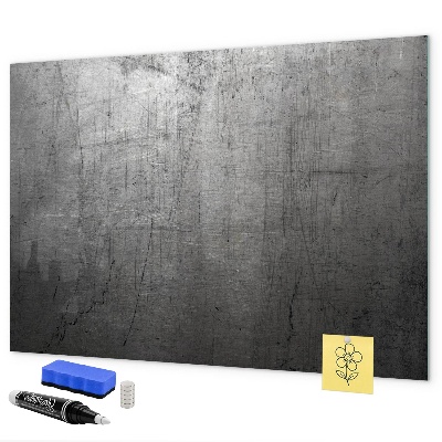 Memobord van glas met print inclusief neodymium magneten Bord voor foto's en notities