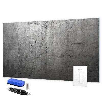 Memobord van glas met print inclusief neodymium magneten Bord voor foto's en notities