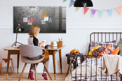 Memobord van glas met print inclusief neodymium magneten Bord voor foto's en notities