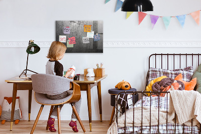 Memobord van glas met print inclusief neodymium magneten Bord voor foto's en notities