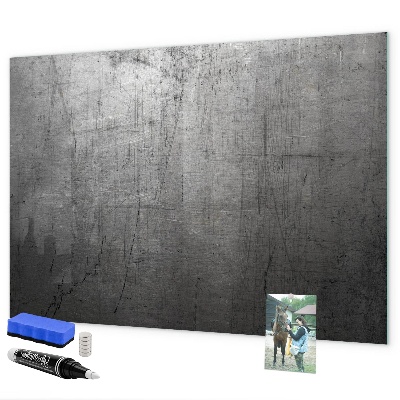 Memobord van glas met print inclusief neodymium magneten Bord voor foto's en notities