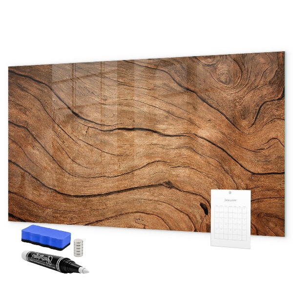 Decoratief glazen wandbord beschrijfbaar en magnetisch Modern magnetisch fotobord