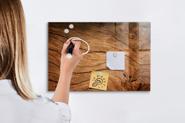 Decoratief glazen wandbord beschrijfbaar en magnetisch Modern magnetisch fotobord