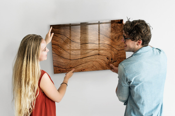 Decoratief glazen wandbord beschrijfbaar en magnetisch Modern magnetisch fotobord