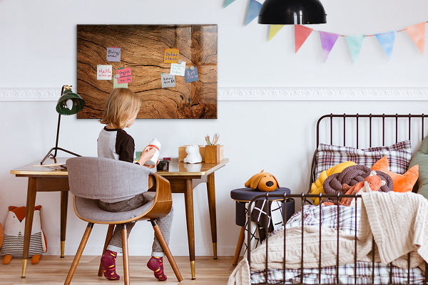 Decoratief glazen wandbord beschrijfbaar en magnetisch Modern magnetisch fotobord