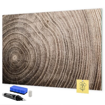 Decoratief glazen wandbord beschrijfbaar en magnetisch Memobord met magneten en foto's