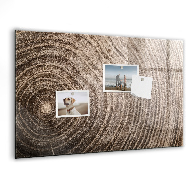 Decoratief glazen wandbord beschrijfbaar en magnetisch Memobord met magneten en foto's