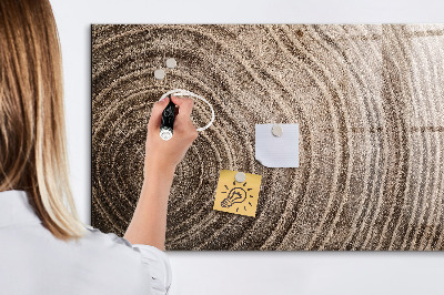 Decoratief glazen wandbord beschrijfbaar en magnetisch Memobord met magneten en foto's