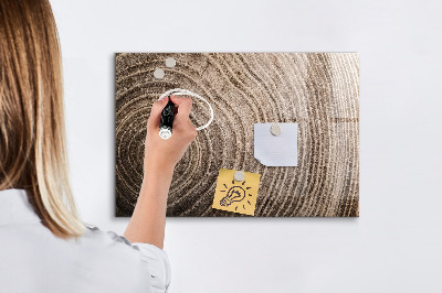 Decoratief glazen wandbord beschrijfbaar en magnetisch Memobord met magneten en foto's