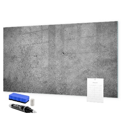 Decoratief glazen wandbord beschrijfbaar en magnetisch Memobord met magneten en foto's