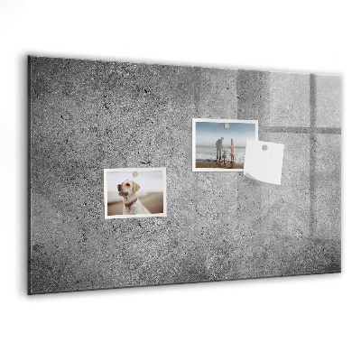 Decoratief glazen wandbord beschrijfbaar en magnetisch Memobord met magneten en foto's