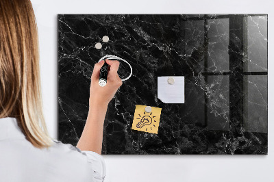 Memobord van glas met print inclusief neodymium magneten Modern prikbord voor notities en foto's