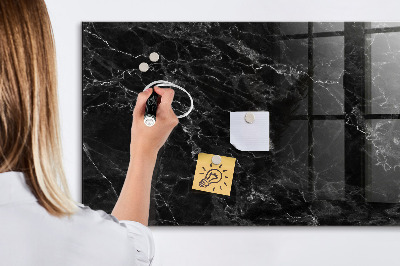 Memobord van glas met print inclusief neodymium magneten Modern prikbord voor notities en foto's