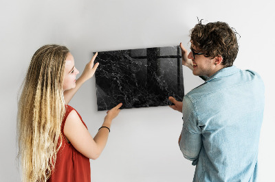 Memobord van glas met print inclusief neodymium magneten Modern prikbord voor notities en foto's