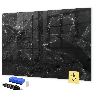 Decoratief glazen wandbord beschrijfbaar en magnetisch Een stijlvol bord voor notities en foto's