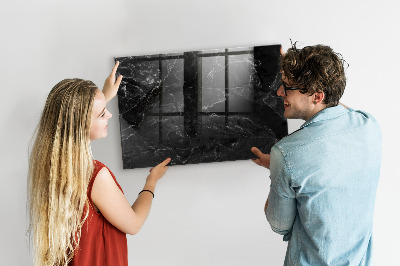 Decoratief glazen wandbord beschrijfbaar en magnetisch Een stijlvol bord voor notities en foto's