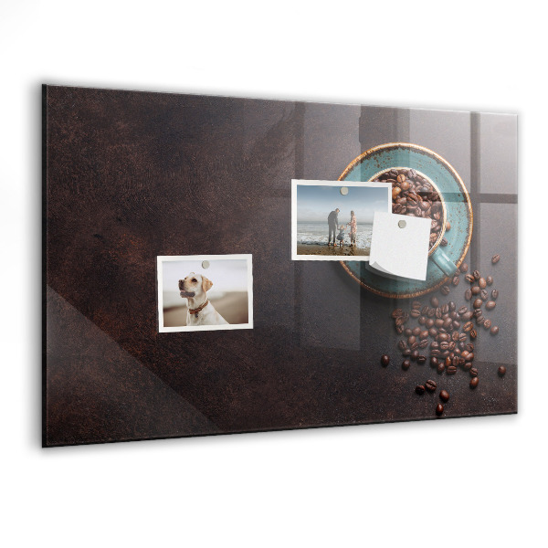 Memobord van glas met print inclusief neodymium magneten Magnetisch bord voor foto's en notities