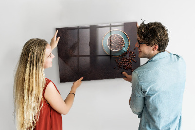 Memobord van glas met print inclusief neodymium magneten Magnetisch bord voor foto's en notities