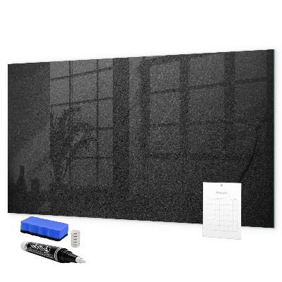 Decoratief glazen wandbord beschrijfbaar en magnetisch Notitie- en fotobord