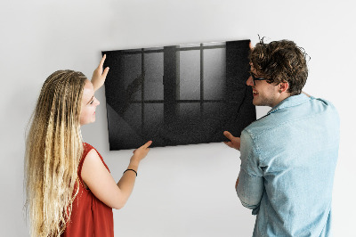 Decoratief glazen wandbord beschrijfbaar en magnetisch Notitie- en fotobord