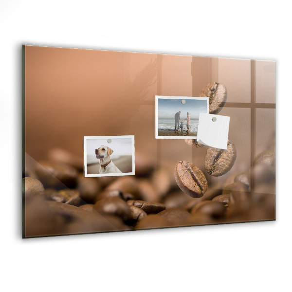 Memobord van glas met print inclusief neodymium magneten Een creatieve ruimte voor notities en foto's