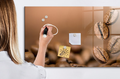 Memobord van glas met print inclusief neodymium magneten Een creatieve ruimte voor notities en foto's
