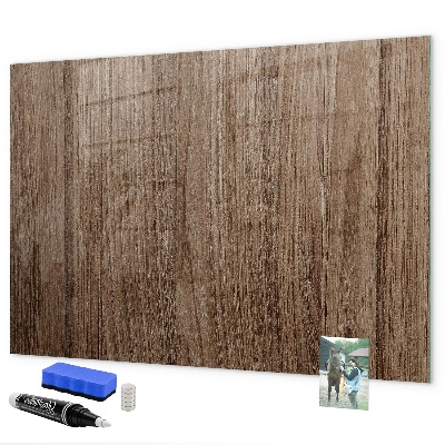 Decoratief glazen wandbord beschrijfbaar en magnetisch Notitie- en fotobord