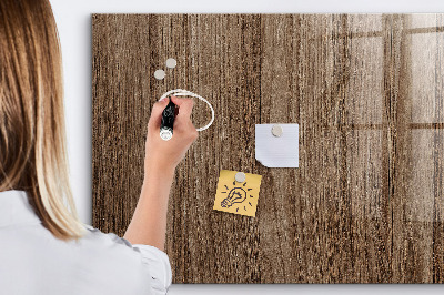 Decoratief glazen wandbord beschrijfbaar en magnetisch Notitie- en fotobord