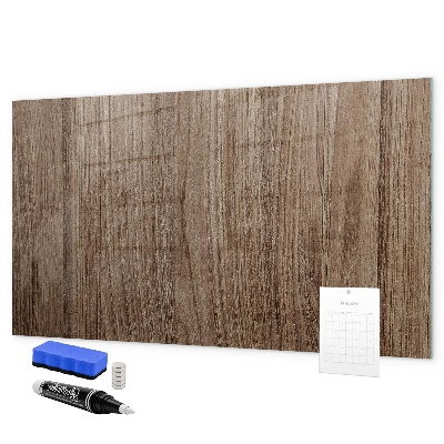 Decoratief glazen wandbord beschrijfbaar en magnetisch Notitie- en fotobord
