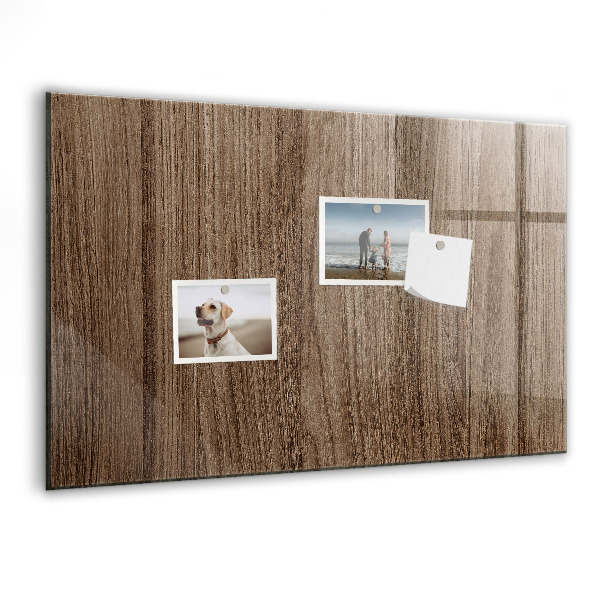 Decoratief glazen wandbord beschrijfbaar en magnetisch Notitie- en fotobord