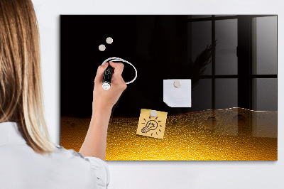 Memobord van glas met print inclusief neodymium magneten Magnetisch bord voor notities en foto's