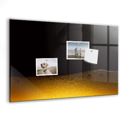 Memobord van glas met print inclusief neodymium magneten Magnetisch bord voor notities en foto's