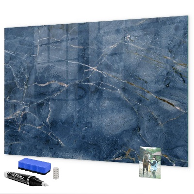 Memobord van glas met print inclusief neodymium magneten Magnetisch bord voor notities en foto's