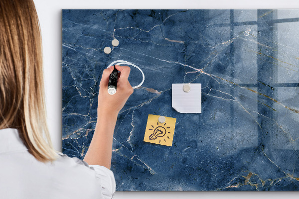 Memobord van glas met print inclusief neodymium magneten Magnetisch bord voor notities en foto's