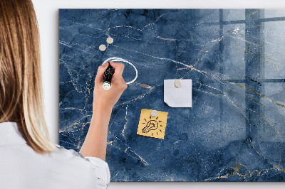 Memobord van glas met print inclusief neodymium magneten Magnetisch bord voor notities en foto's