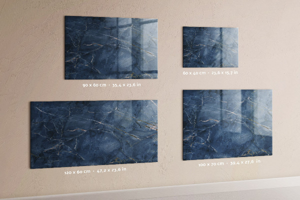 Memobord van glas met print inclusief neodymium magneten Magnetisch bord voor notities en foto's