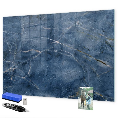 Memobord van glas met print inclusief neodymium magneten Magnetisch bord voor notities en foto's