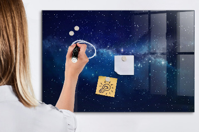 Decoratief glazen wandbord beschrijfbaar en magnetisch Magnetisch bord voor foto's en notities