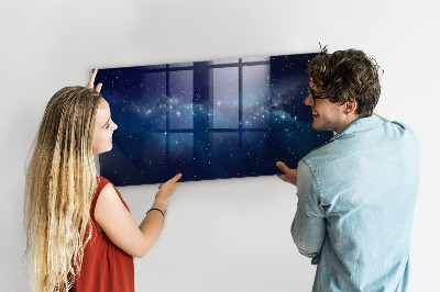 Decoratief glazen wandbord beschrijfbaar en magnetisch Magnetisch bord voor foto's en notities