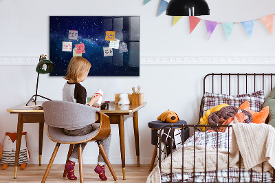 Decoratief glazen wandbord beschrijfbaar en magnetisch Magnetisch bord voor foto's en notities