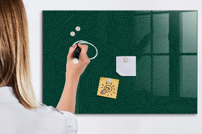 Decoratief glazen wandbord beschrijfbaar en magnetisch Notitie- en fotobord