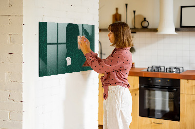 Decoratief glazen wandbord beschrijfbaar en magnetisch Notitie- en fotobord