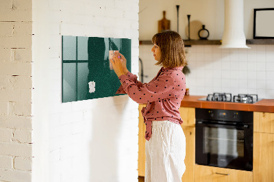Decoratief glazen wandbord beschrijfbaar en magnetisch Notitie- en fotobord
