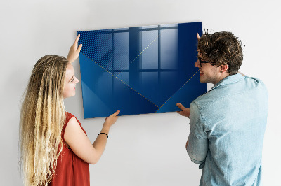 Memobord van glas met print inclusief neodymium magneten Modern prikbord voor notities en foto's