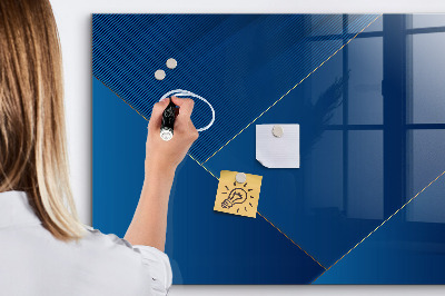 Memobord van glas met print inclusief neodymium magneten Modern prikbord voor notities en foto's