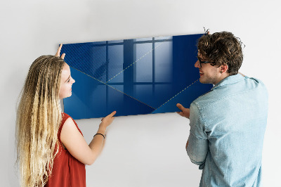 Memobord van glas met print inclusief neodymium magneten Modern prikbord voor notities en foto's