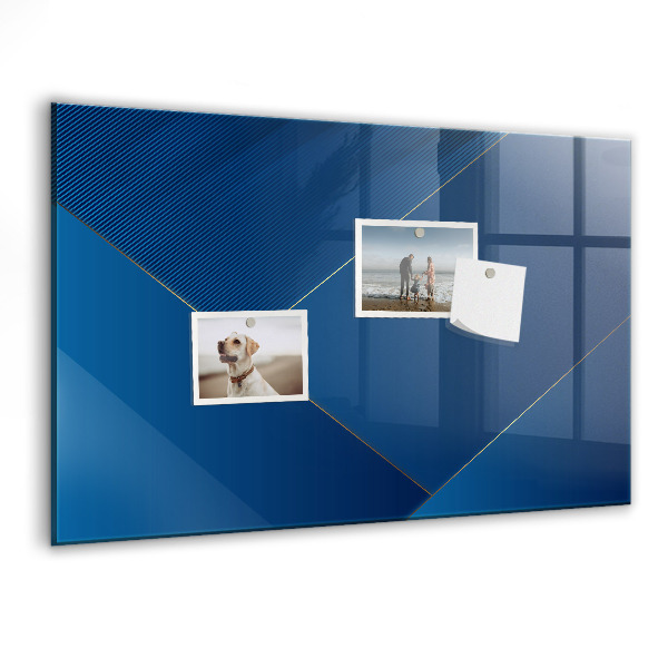 Memobord van glas met print inclusief neodymium magneten Modern prikbord voor notities en foto's