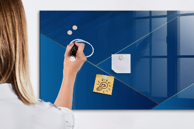 Memobord van glas met print inclusief neodymium magneten Modern prikbord voor notities en foto's
